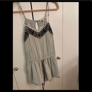 American eagle white and black romper